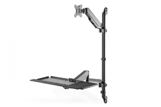 Produktfoto för DIGITUS DA-90372 - Monteringssats (väggfäste för CPU, sit/stand workstation mount) - för LCD-skärm/PC-utrustning - svart - skärmstorlek: 17-32 - väggmonterbar