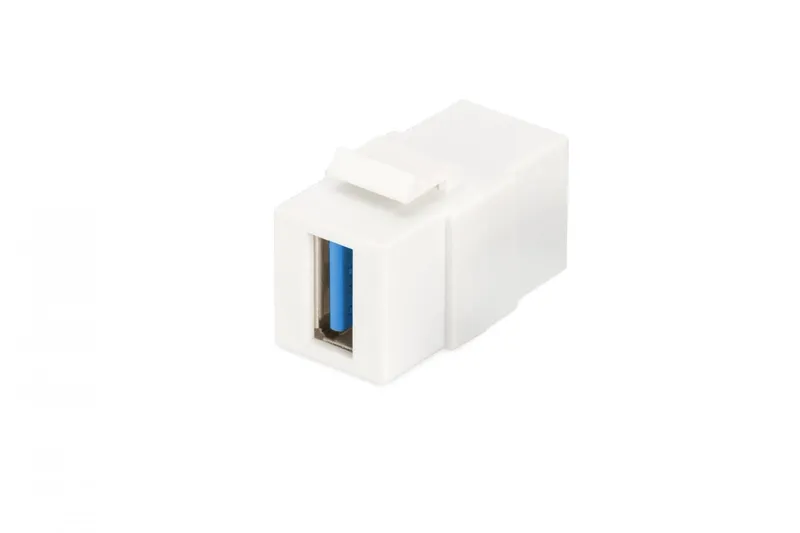Alternativ bild 0 för DIGITUS DN-93404 USB 3.0 Keystone Module (Female/Female) Pure White RAL 9003