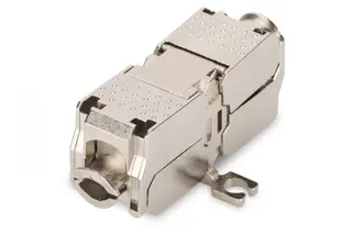 Produktfoto för Digitus DN-93909, RJ-45, Metallisk, Cat6a, Nickel, Zink, 26 mm