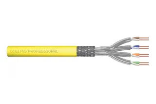 Produktfoto för DIGITUS Professional - Bulkkabel - 100 m - SFTP - CAT 7a - IEEE 802.5/IEEE 802.3 - halogenfri, fast - gul, RAL 1016