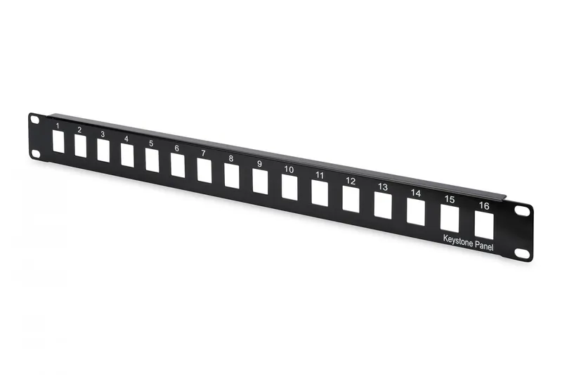 Alternativ bild 0 för DIGITUS Professional DN-91400 - Patch-panel - UTP - svart, RAL 9005 - 1U - 19 - 16 portar