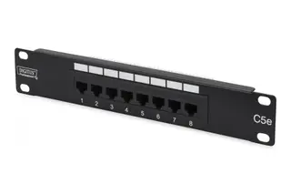 Produktfoto för DIGITUS Professional DN-91508U - Patch-panel - CAT 5e - UTP - RJ-45 X 8 - 1U - 10