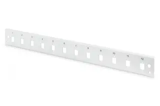 Produktfoto för DIGITUS Professional DN-96206-QL - Fiberoptisk splitspanel - fram - LC x 12 - grå, RAL 7035 - 1U - 19