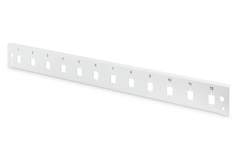 Alternativ bild 0 för DIGITUS Professional DN-96206-QL - Fiberoptisk splitspanel - fram - LC x 12 - grå, RAL 7035 - 1U - 19