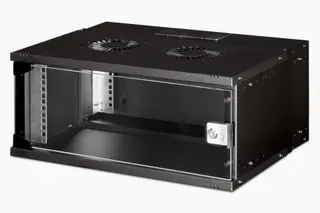 Produktfoto för Digitus SOHO PRO Series - Skåp - 540 x 400 mm (BxD) - väggmontering - RAL 9005, svart - 4U - 19