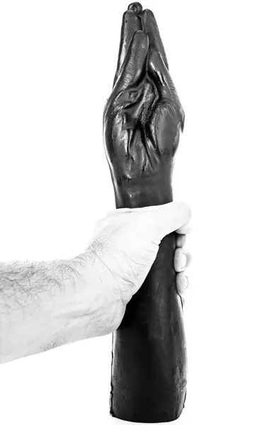 Bild 2 för Dildo Hand All Black 39 cm