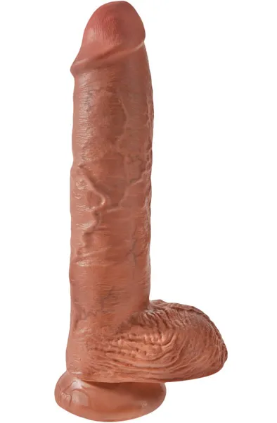 Bild 1 för Dildo med Pung 27 cm - Solbränd