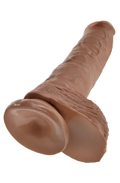 Bild 2 för Dildo med Pung 27 cm - Solbränd