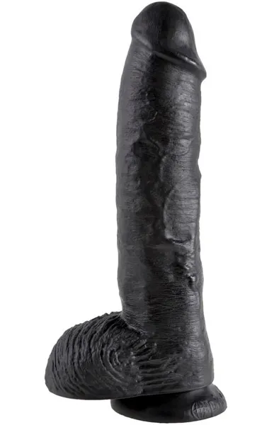 Bild 1 för Dildo med Pung 27 cm - Svart