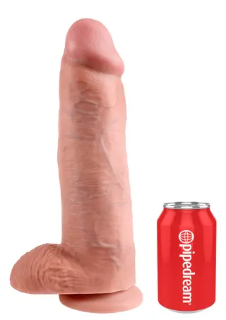 Produktfoto för Dildo med Pung 32 cm - Ljus hudfärg