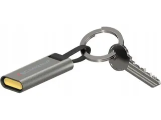 Produktfoto för Dimbar nyckelringslampa med integrerad USB-laddkabel. Scangrip