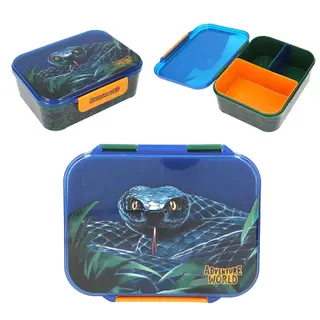 Produktfoto för Dino World Adventure World Lunchbox Snake – Blågrön