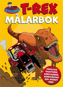 Produktfoto för Dinobonden T-rex målarbok