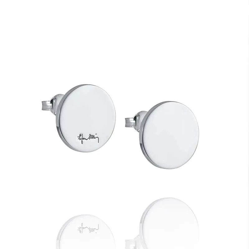 Alternativ bild 0 för Disc Örhänge Silver