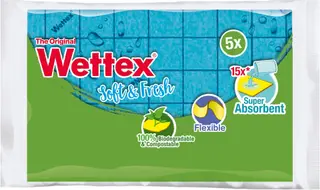 Produktfoto för Disktrasa Wettex Soft & Fresh, 5 st