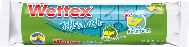 Alternativ bild 0 för Disktrasa Wettex Soft & Fresh rulle