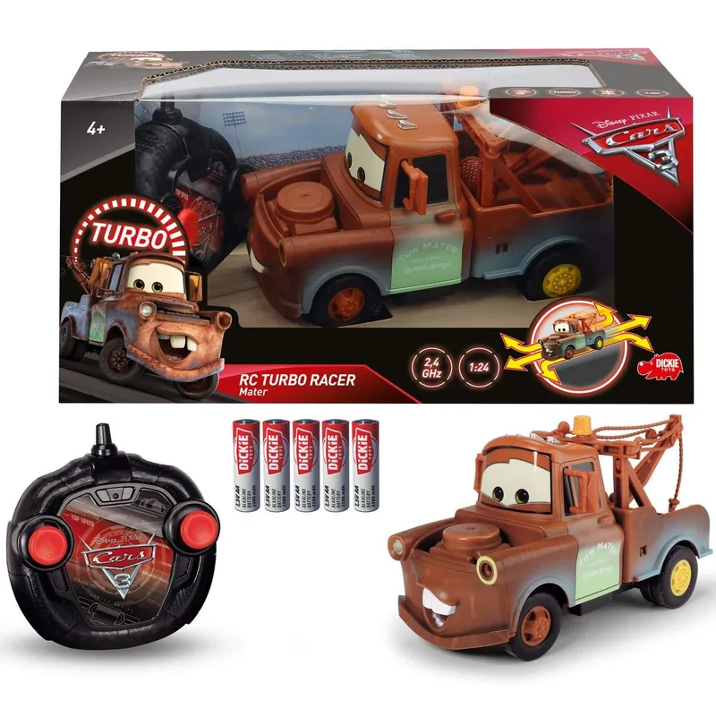 Bild 1 för Disney Bilar 3 Radiostyrd Bärgarn Turbo Racer 1:24