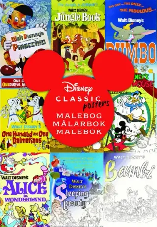 Produktfoto för Disney klassiska affischer - målarbok
