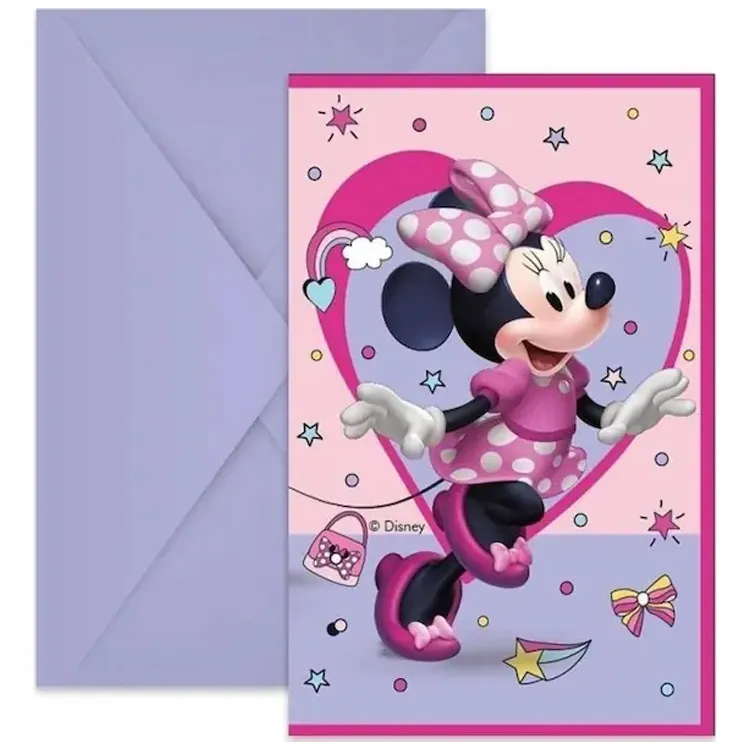 Alternativ bild 0 för Disney Minnie junior invitationer