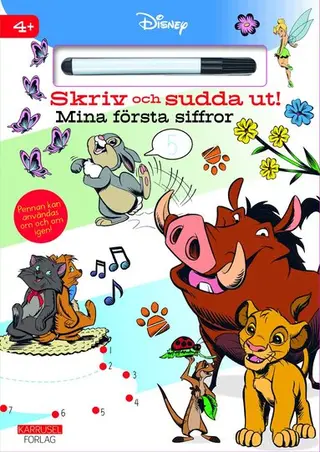 Produktfoto för Disney Skriv och sudda ut! Mina första siffror