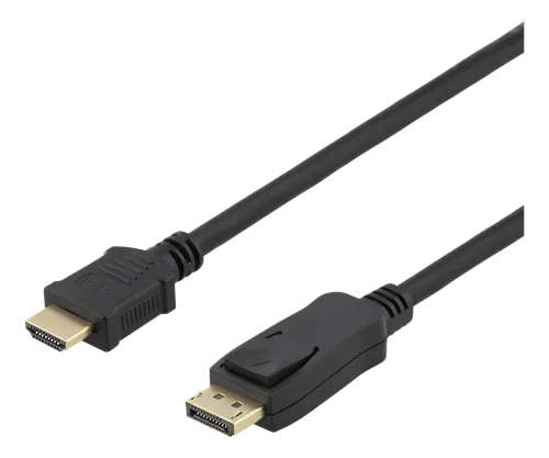 Alternativ bild 0 för Displayport till HDMI kabel 10m (svart)