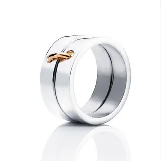 Produktfoto för Divorced With Children Ring Silver 15.00 mm