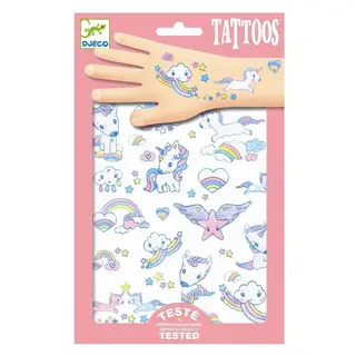 Produktfoto för Djeco Tatueringar Enhörningar
