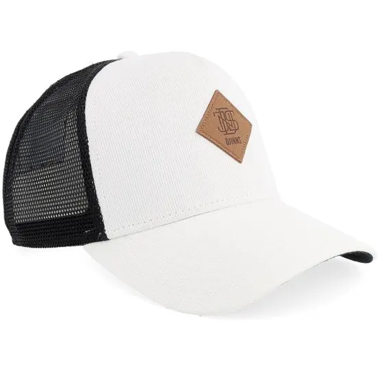 Bild 2 för Djinns - Beige trucker Keps - Hft Cap Cotton Knit Wool White Trucker @ Hatstore