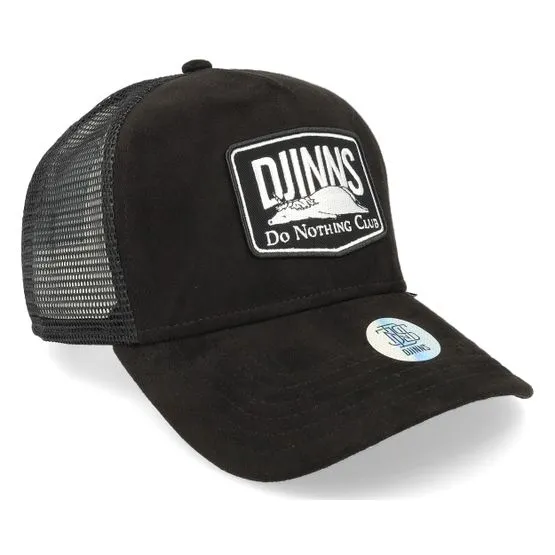 Bild 2 för Djinns - Svart trucker Keps - Hft Cap Dnc 3.0 Hairy Suede Black Trucker @ Hatstore