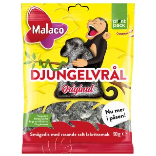 Produktfoto för Djungelvrål Salt Lakrits 90 gram