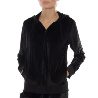 Produktfoto för DKNY Insert Logo LS Sleep Hoodie Svart polyester Small Dam