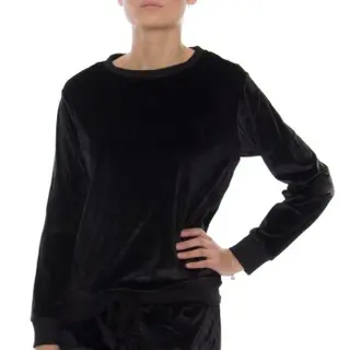 Produktfoto för DKNY Insert Logo LS Sleep Top Svart polyester Small Dam
