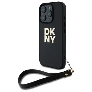 Produktfoto för DKNY iPhone 16 Pro Max Mobilskal Wrist Strap Stock Logo - Svart