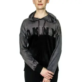 Produktfoto för DKNY Modern Generation LS Top With Hood Svart polyester Medium Dam