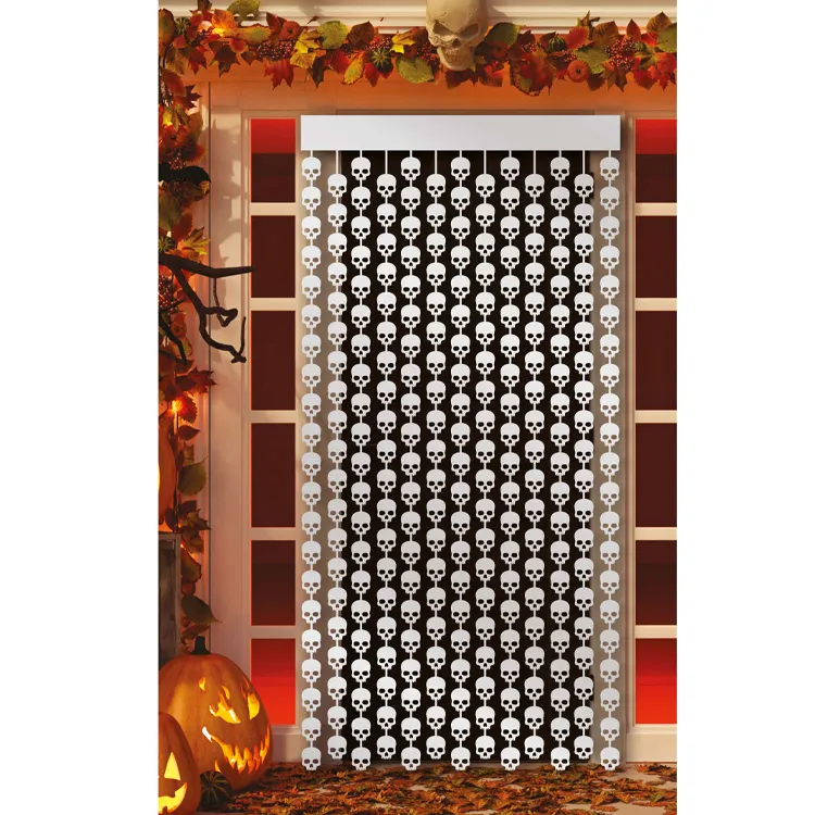 Alternativ bild 0 för Dörrdraperi Döskallar 100x200cm