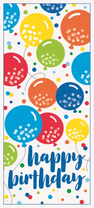 Produktfoto för Dörrposter Ballonger Happy Birthday