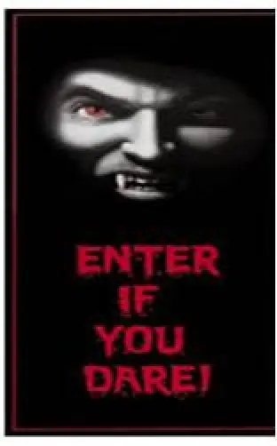 Produktfoto för Dörrposter vampyr 69x152 cm