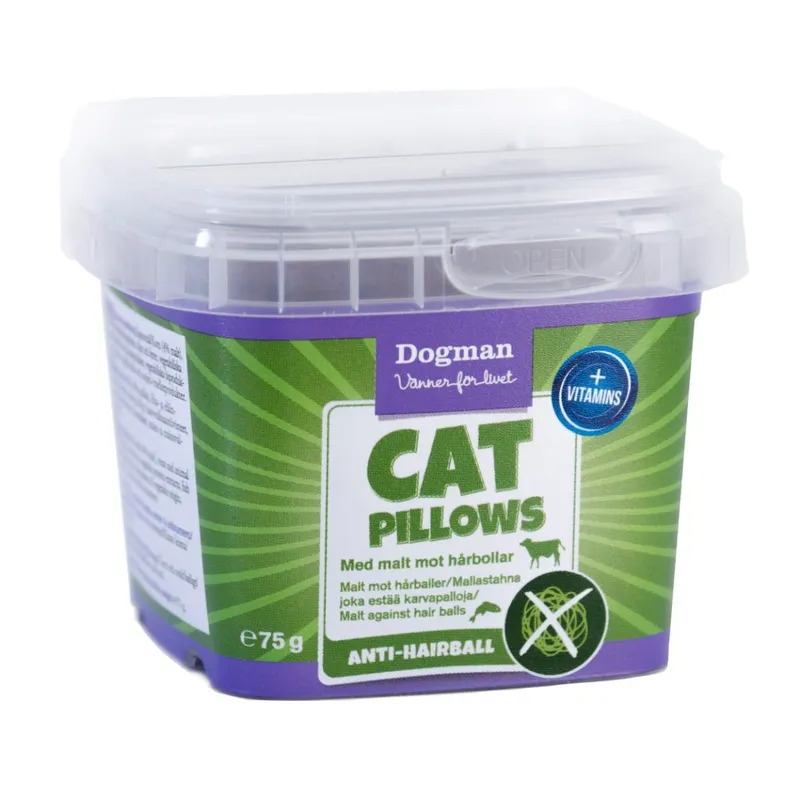 Alternativ bild 0 för Dogman Cat Pillows anti-hårboll 75g