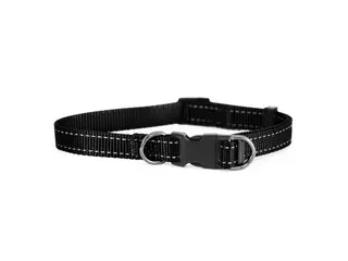 Produktfoto för Dogman Just. halsb Iris svart 22-35cm