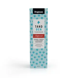 Produktfoto för Dogman Tandkräm Biff 100g