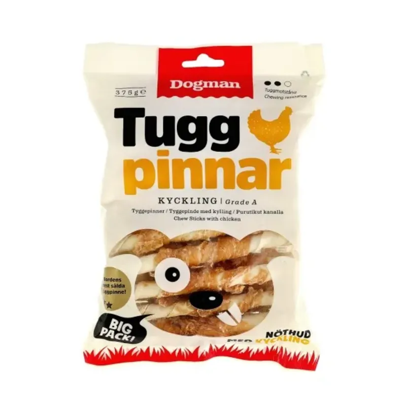 Bild 2 för Dogman Tuggpinnar med kyckling 30-pack