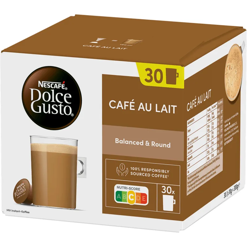 Bild 1 för Dolce Gusto Cafe Au Lait coffee capsule, 30 pcs., 300 g