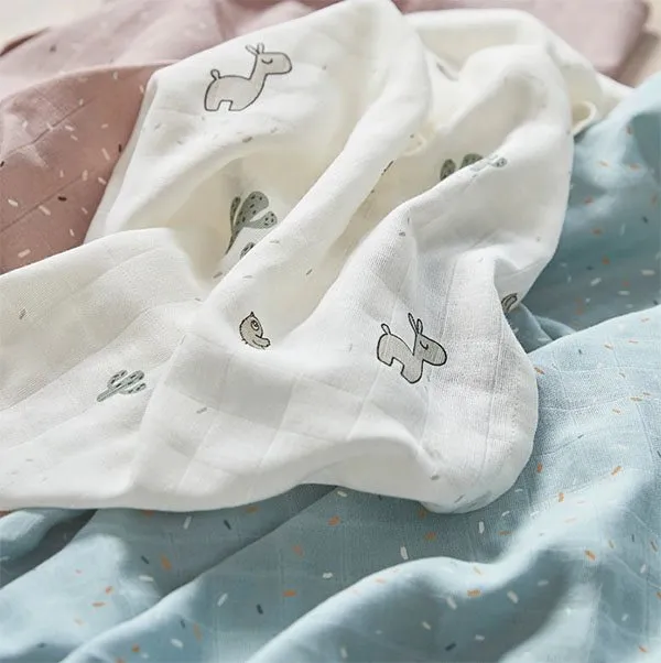 Bild 2 för Done by Deer burp cloth 3-pack, Lalee sand