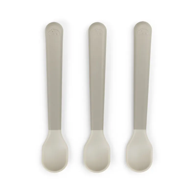 Alternativ bild 0 för Done By Deer Easy-Grip Sked 3-pack (Sand)