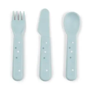 Produktfoto för Done by Deer Foodie Bestick Happy Dots Blue
