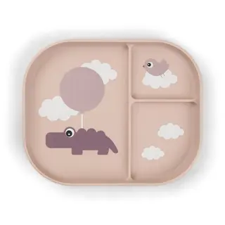 Produktfoto för Done by Deer indelad tallrik Happy Cloud, powder