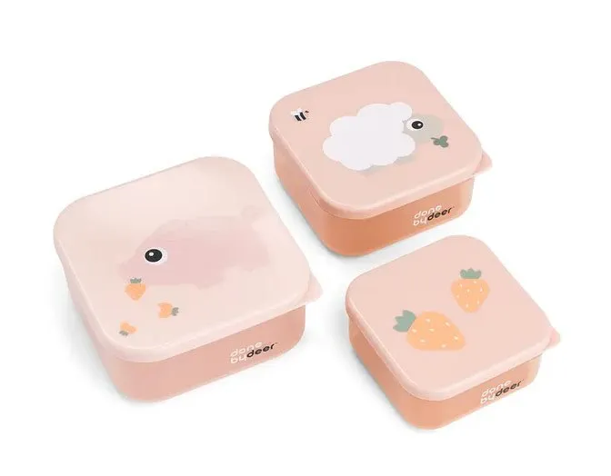 Bild 1 för Done By Deer Snack Box 3-pack Tiny Farm (Powder)