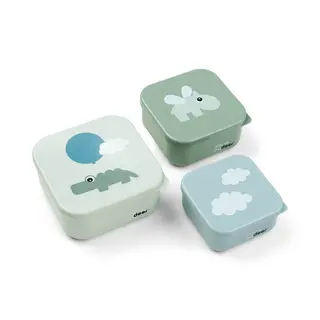 Produktfoto för Done by Deer snack box set Happy Cloud 3 delar, green
