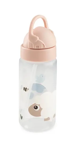 Produktfoto för Done by Deer sugrörsflaska Tiny Farm 350 ml, powder