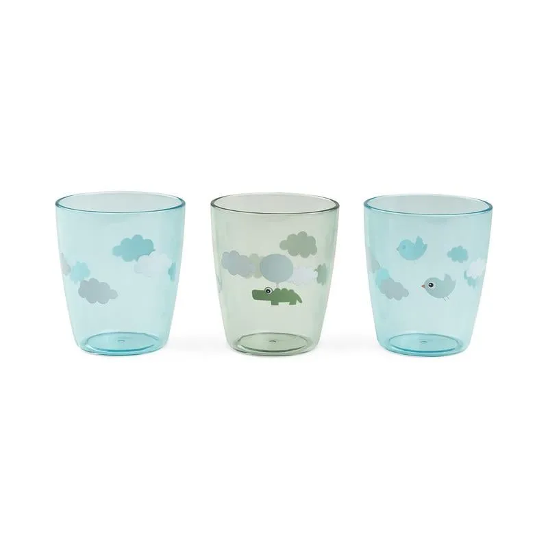 Bild 1 för Done by Deer Yummy Miniglas Happy clouds Green 3-pack